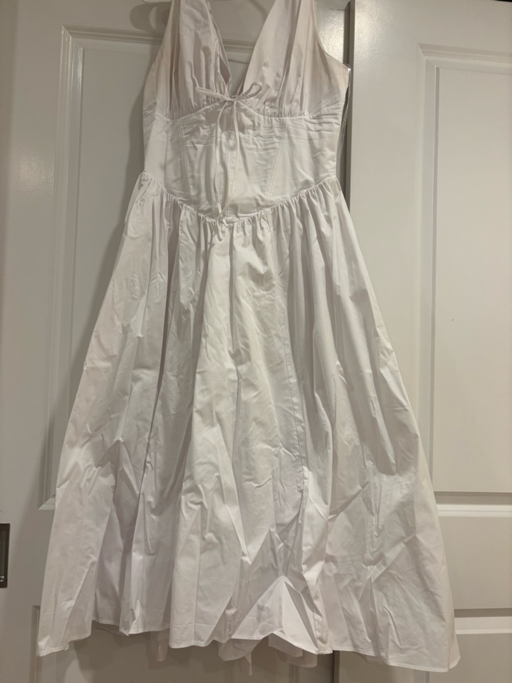 House of CB White Halter Midi Dress